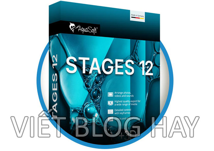 Phần mềm chính video AquaSoft Stages 12.1.03 Portable