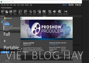 Phần mềm chính video Proshow Producer 9 Portable