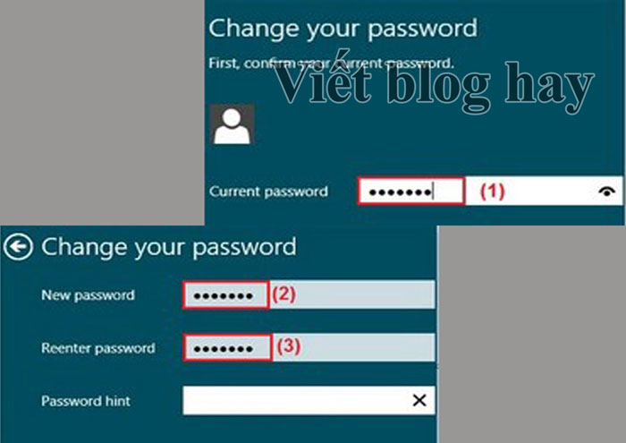 Cách cài mật khẩu máy tính Win 8 - Bước 4