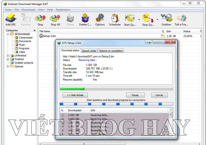Phần mềm thiết yếu dành cho máy tính - Internet Download Manager