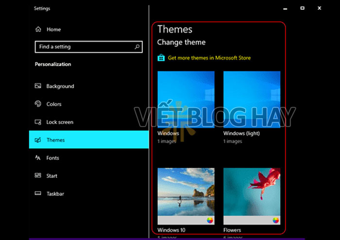 Cách sửa lỗi màu sắc Windows 10 bằng cài lại themes - 3