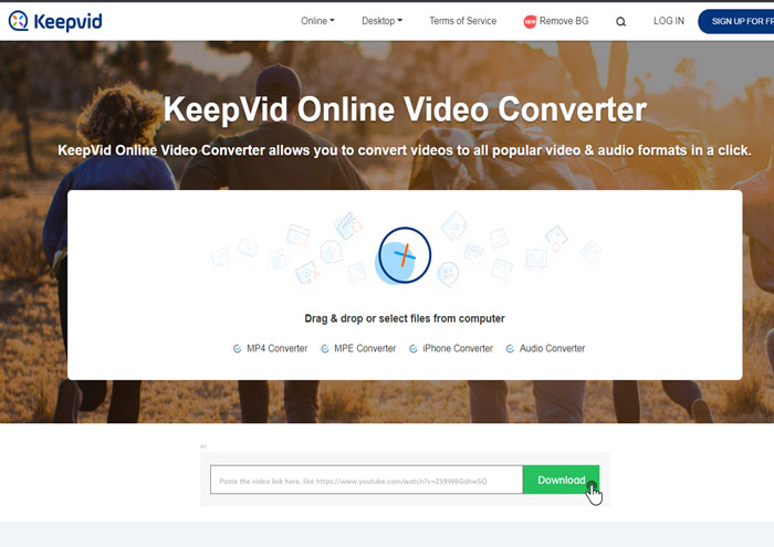 Cách tải video trên web bằng KeepVid.com