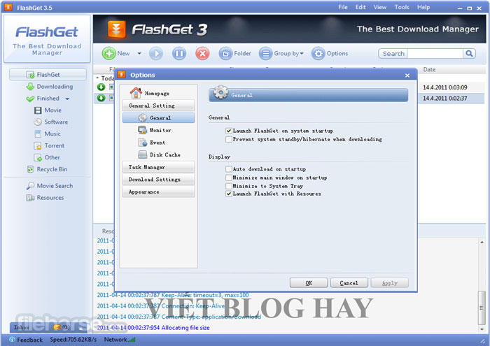 Phần mềm download miễn phí FlashGet